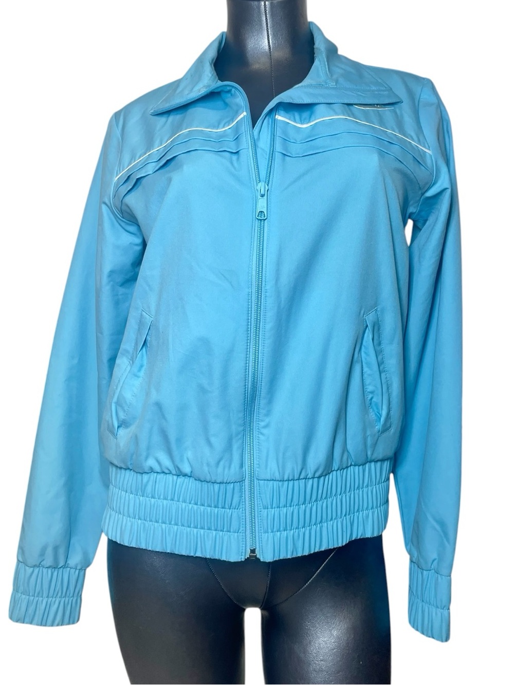 Y2K Nike Sportswear Track Jacket Womens Medium Blue Full Zip Retro Athletic